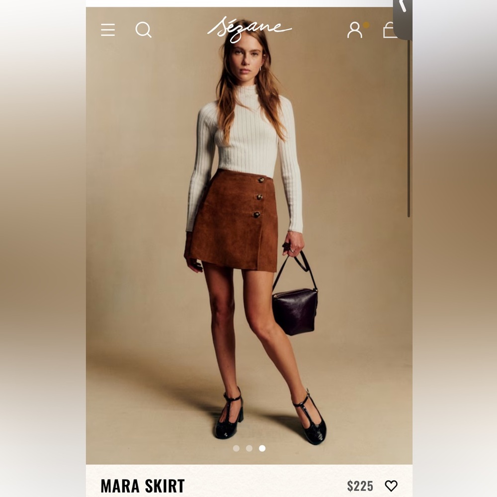 Sezane Mara Skirt NWT Size 4